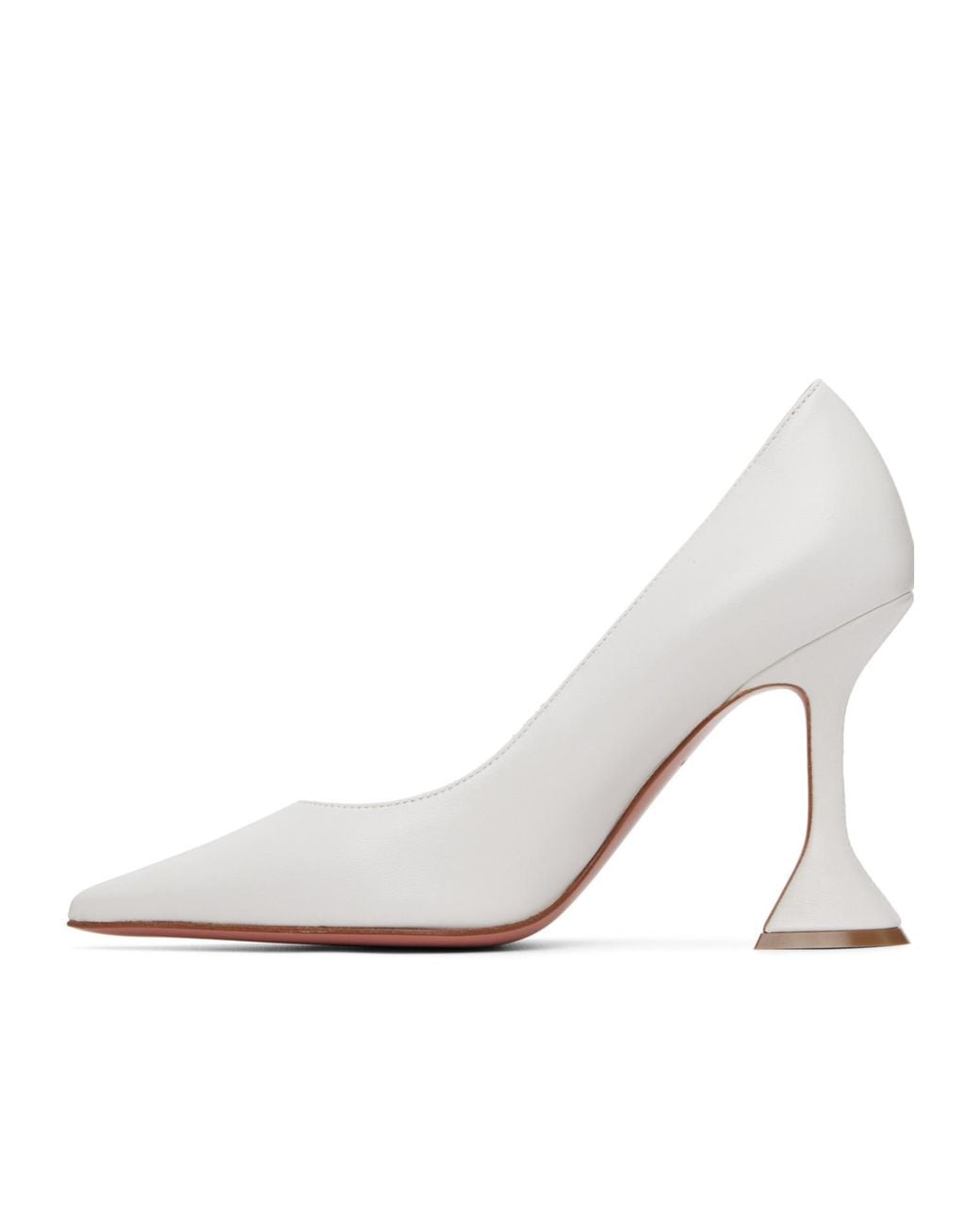 AMINA MUADDI White Ami 95 Pointed-Toe High Heels