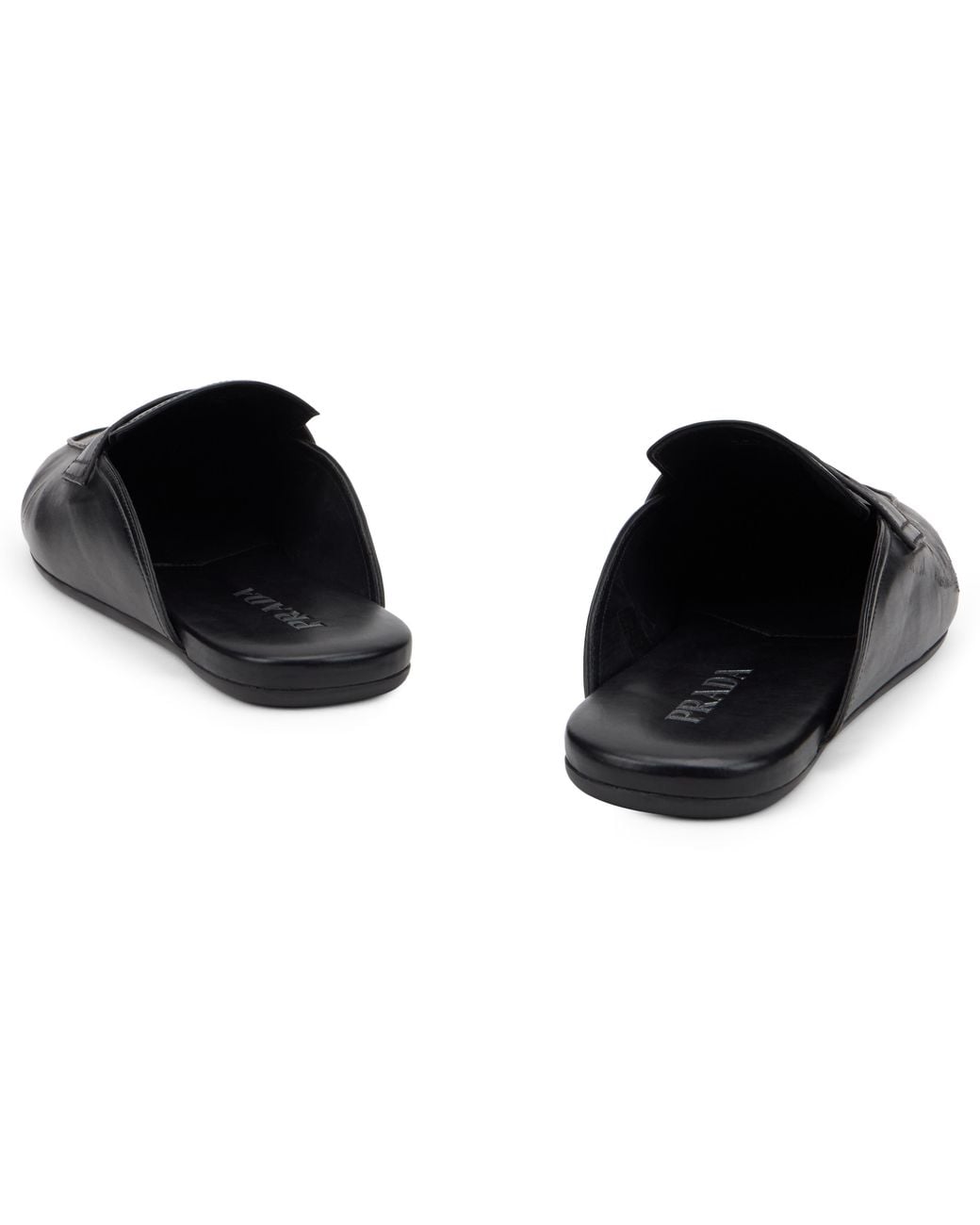 Prada Black Round-Toe Mules for men