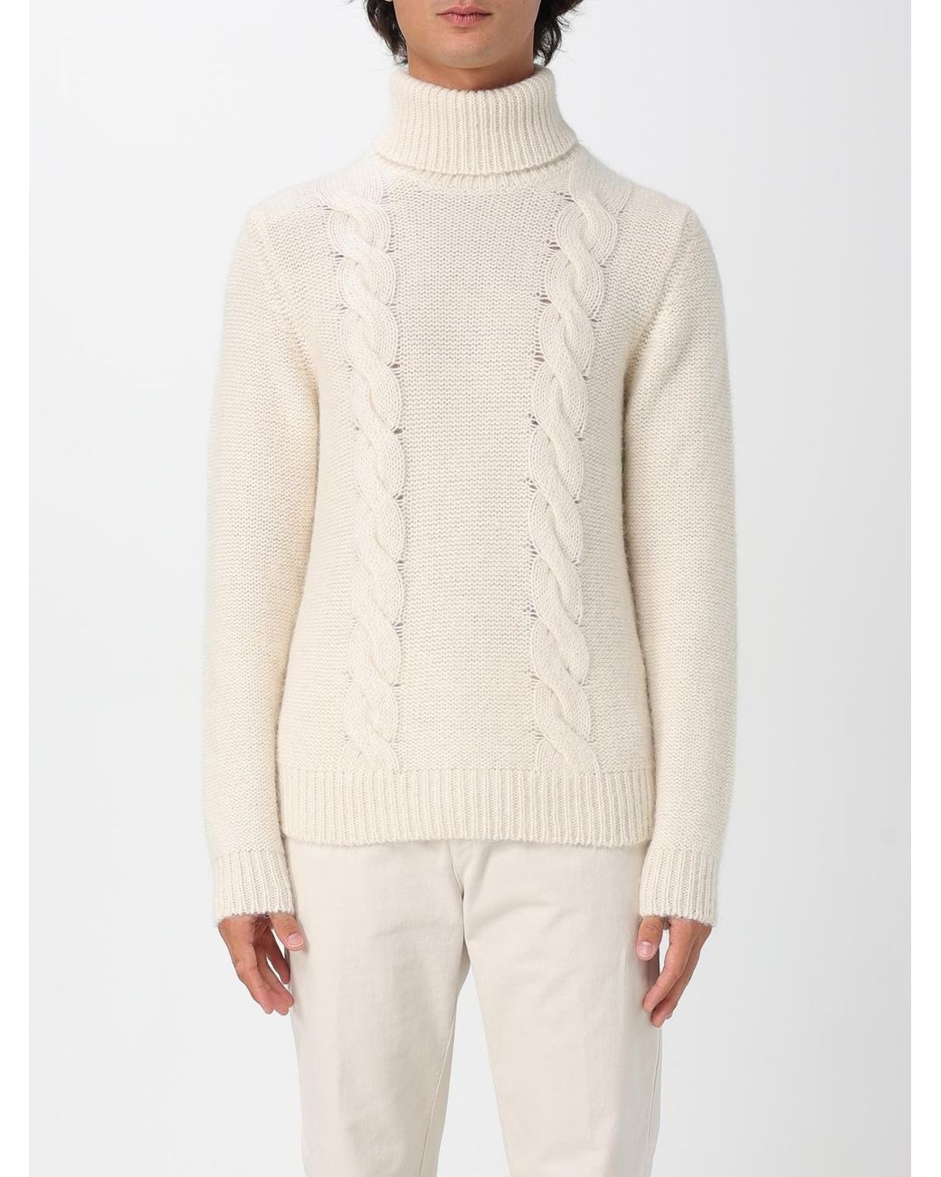 K-Way Natural Turtle Neck Knitted Jumper for men