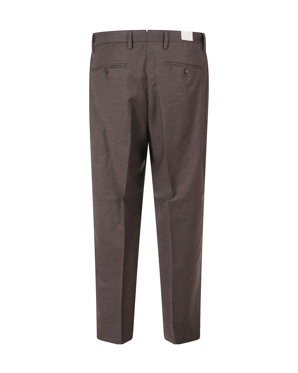 Briglia 1949 Gray Button-Detail Casual Trousers for men