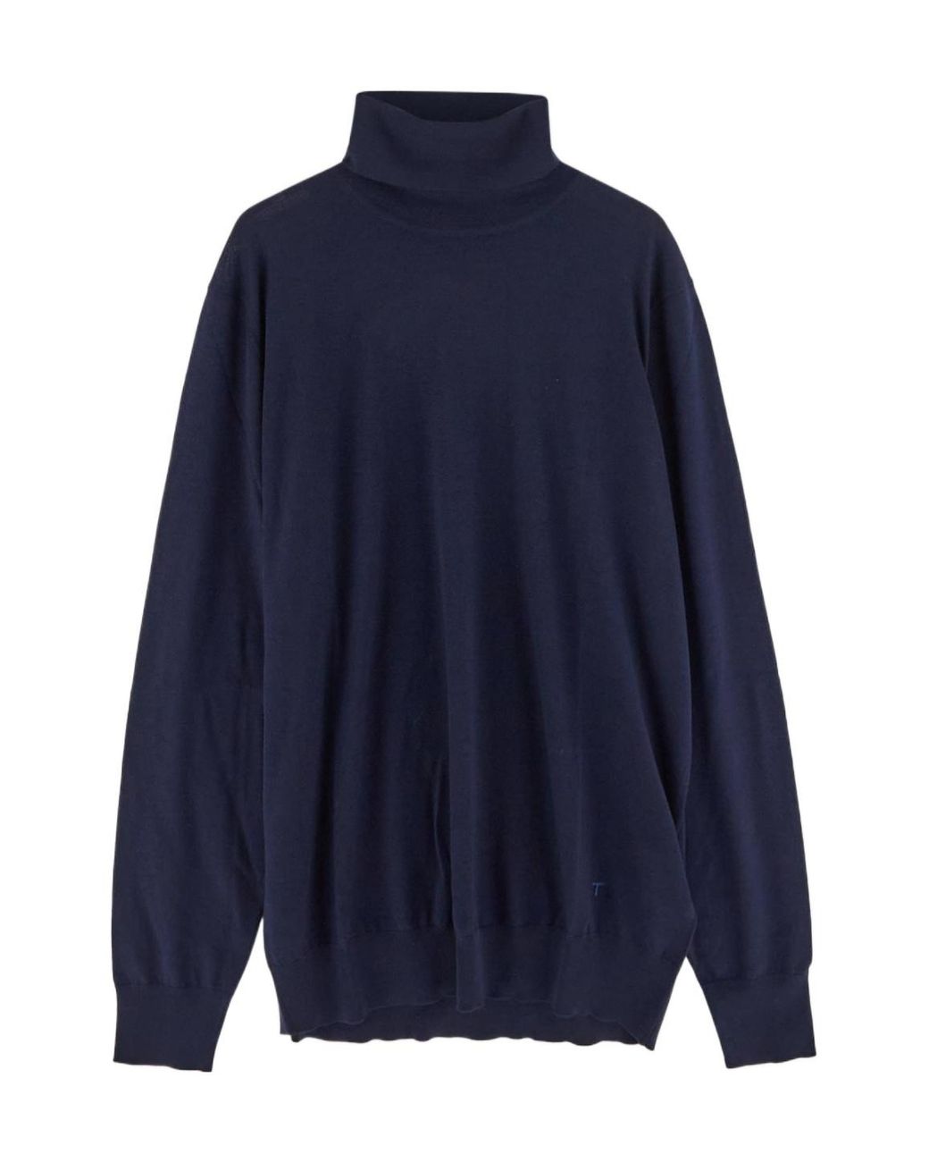 Tod's Blue Turtleneck Knitted Jumper for men