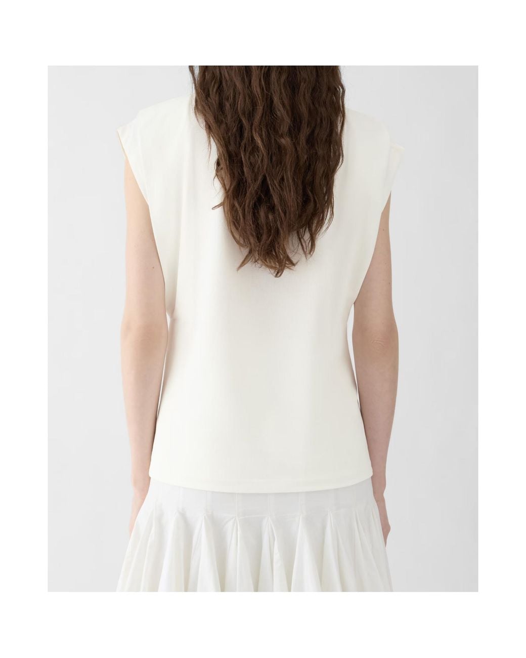 Jacquemus White Sleeveless Boxy T-Shirt
