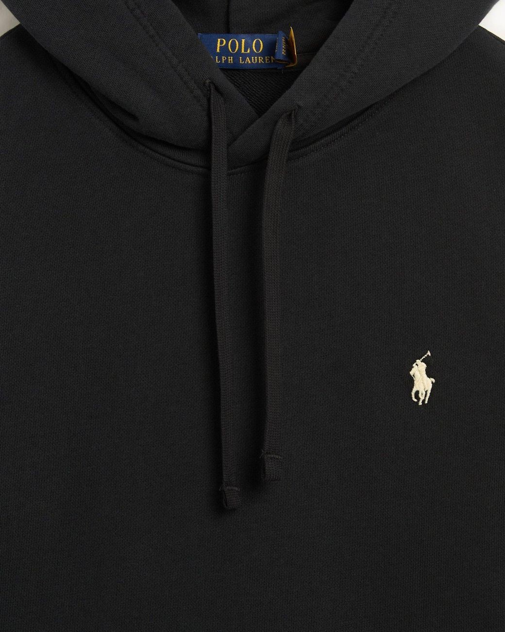 Polo Ralph Lauren Black Logo Detail Hoodie for men