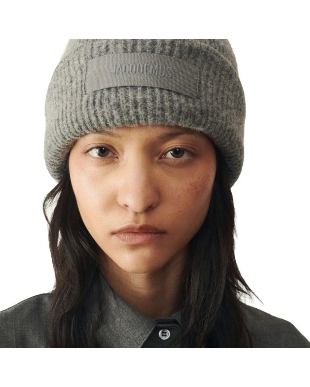 Jacquemus Gray ジャックムス グログラン ロゴパッチ ビーニー