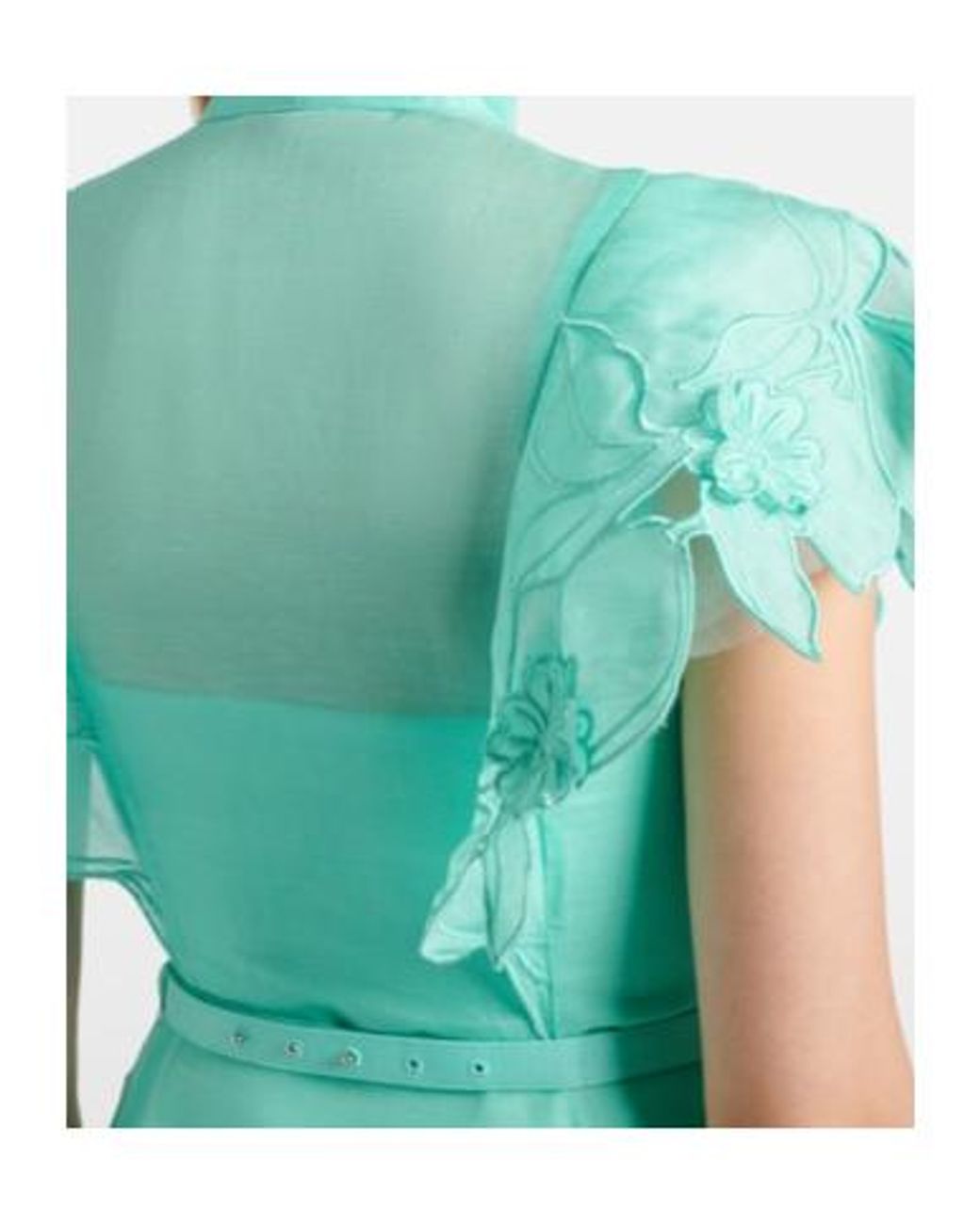 Leo Green Elsie Tie-Neck Linen And Silk Maxi Dress