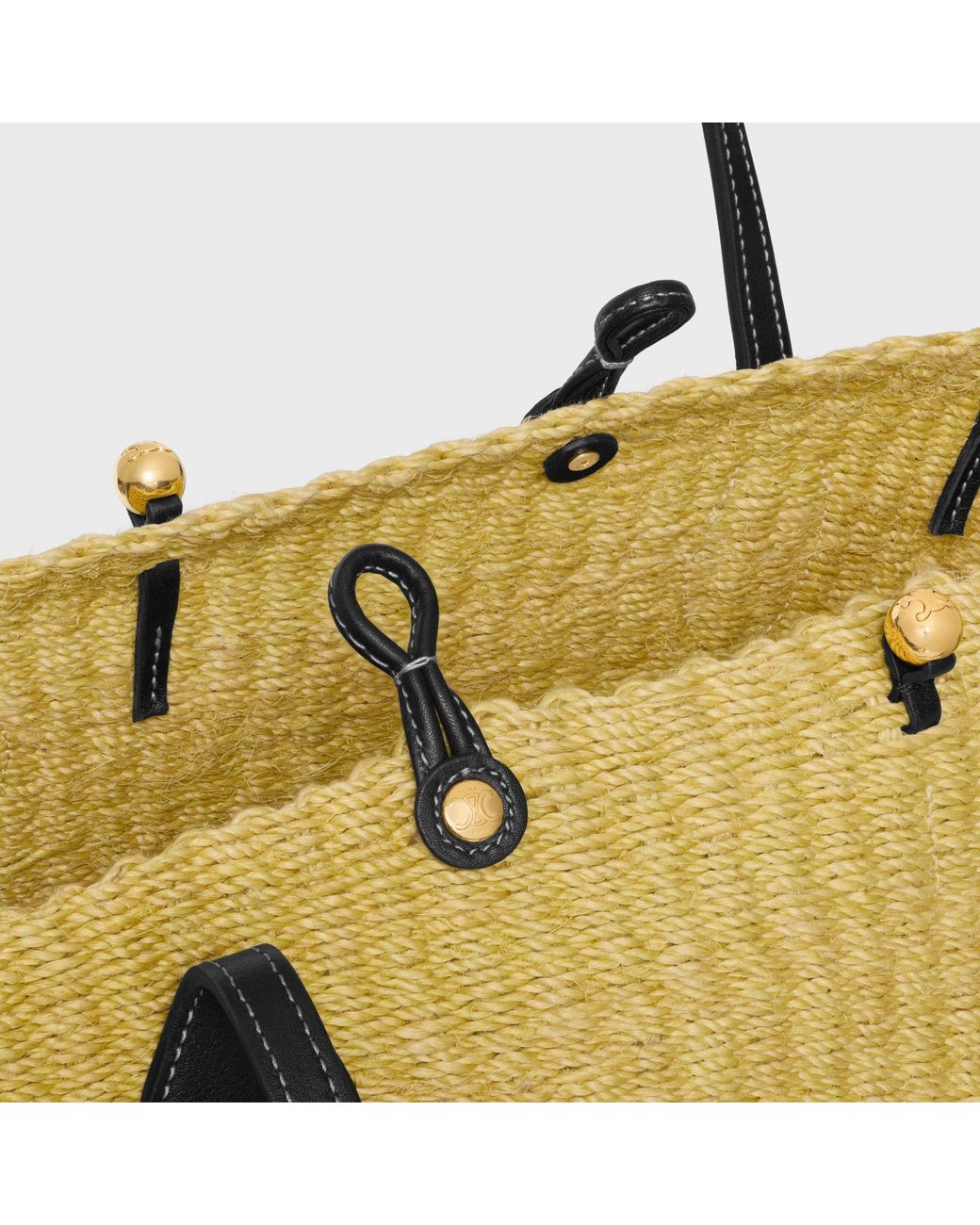 Céline Metallic Large Triomphe Beads Basket