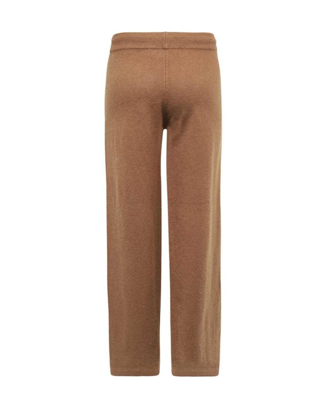 Yves Salomon Brown Drawstring Casual Pants