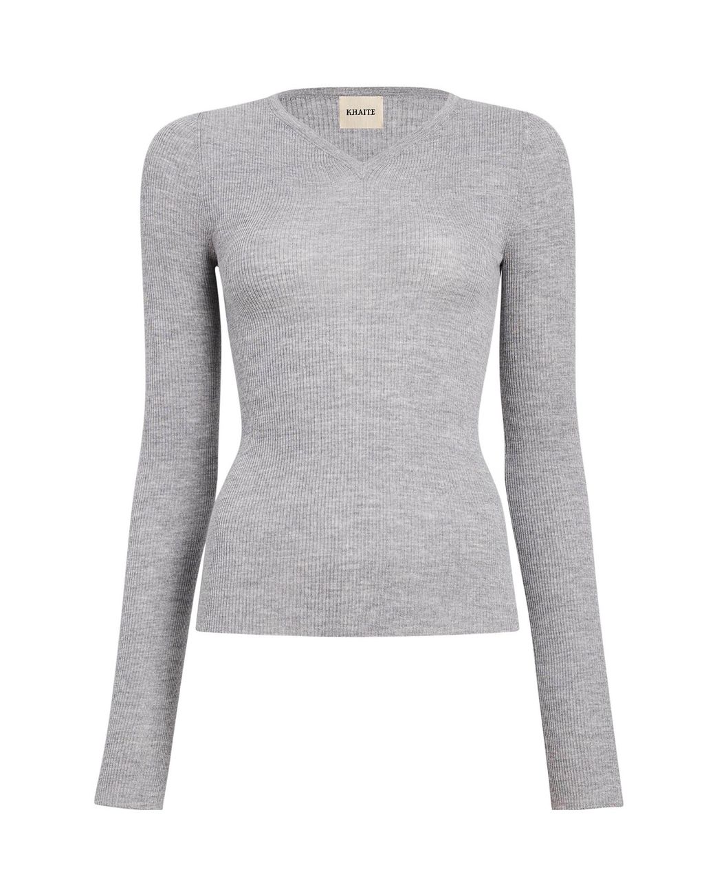 Khaite Gray Tania Top