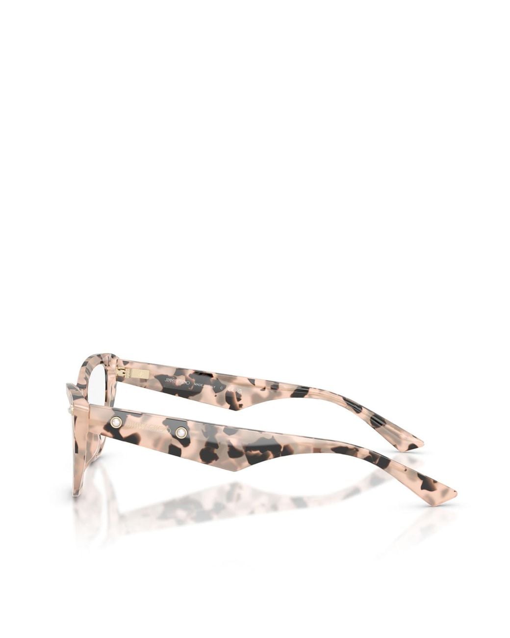 Jimmy Choo White Eyewear Cat Eye Frame Glasses