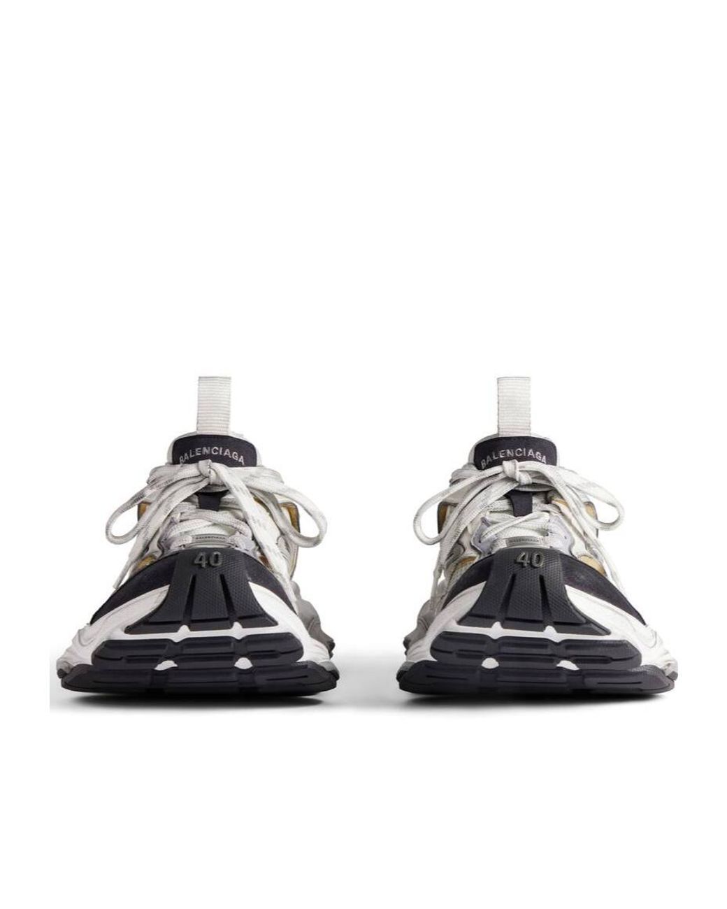 Balenciaga White 'Cargo' Sports Shoes