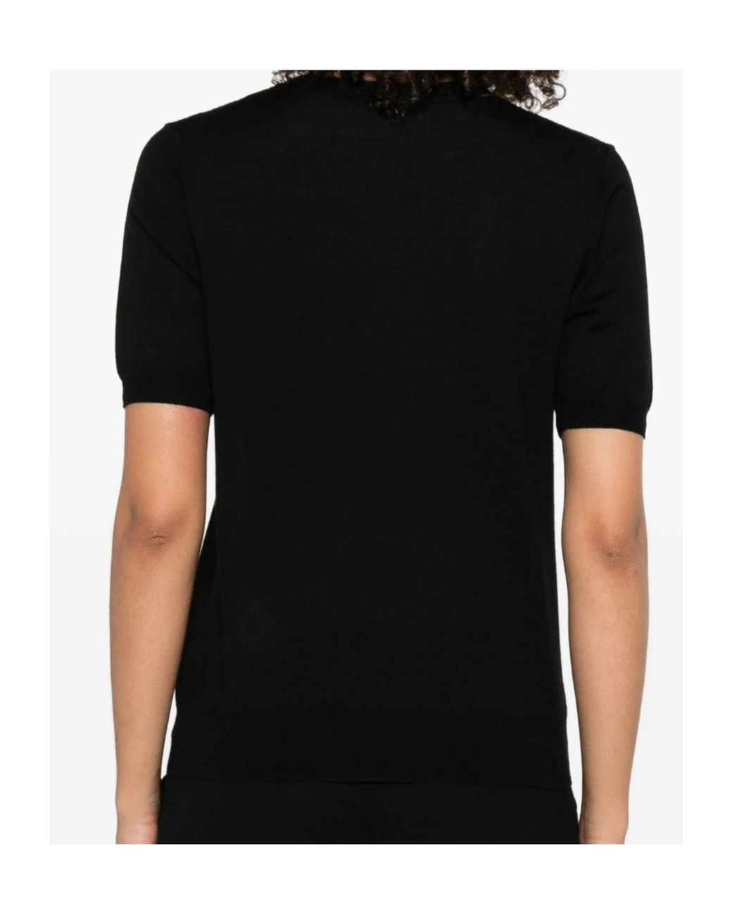 P.A.R.O.S.H. Black P.A.R.O..H. Shhort Sleeved Crewneck Jumper