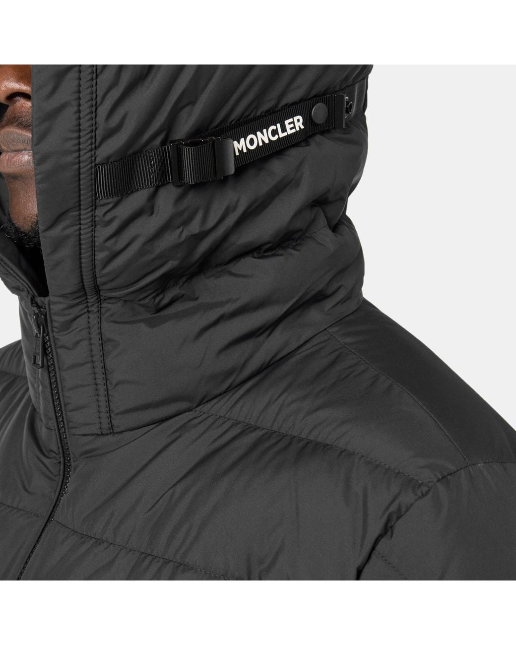 Moncler Blue Weather Resistant Medium Puffer Jacket for men