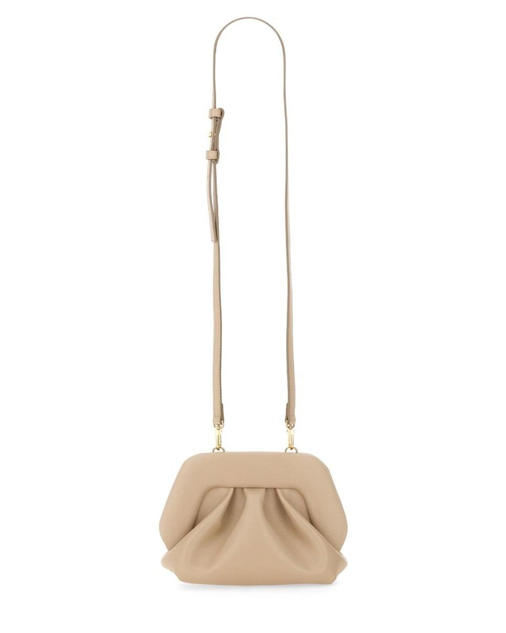 THEMOIRÈ Natural Gea Gathered Clutch Bag