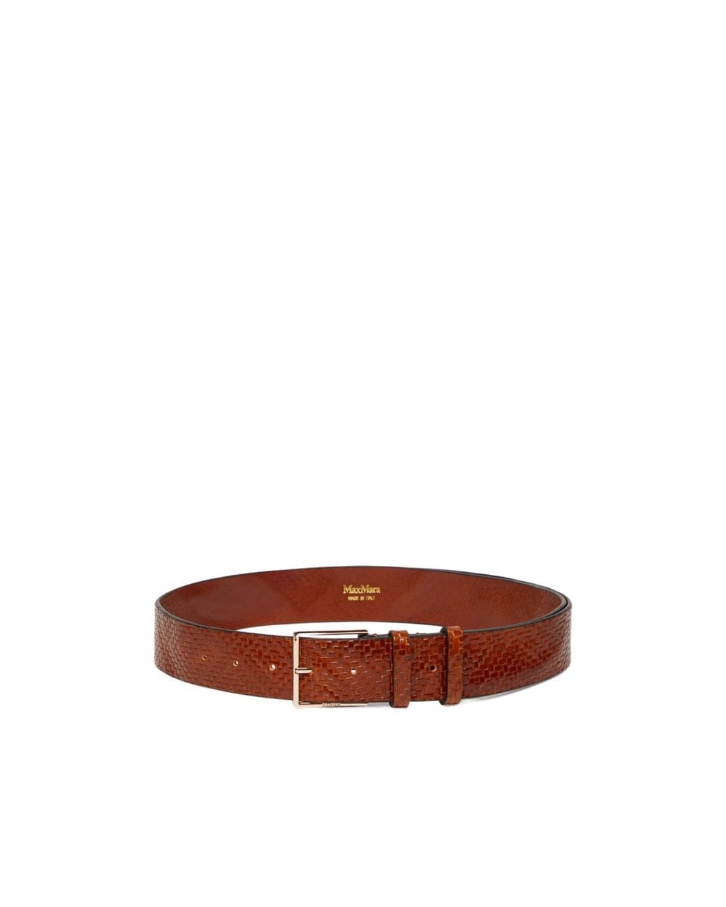 Max Mara Brown Mxatrine Braided Belt