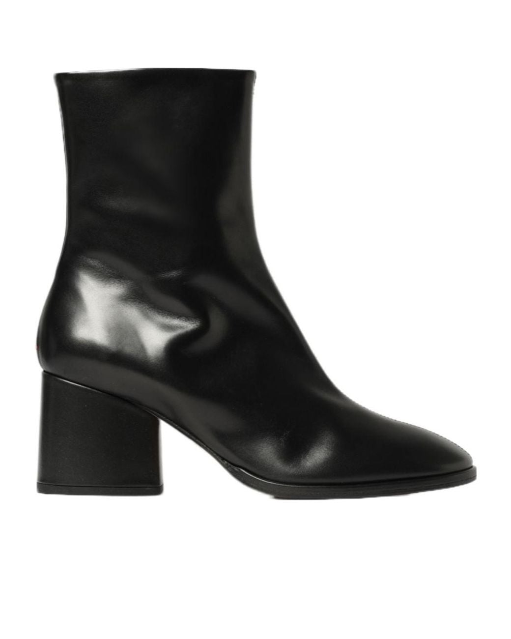 Aeyde Black Chunky Heeled Ankle Boots