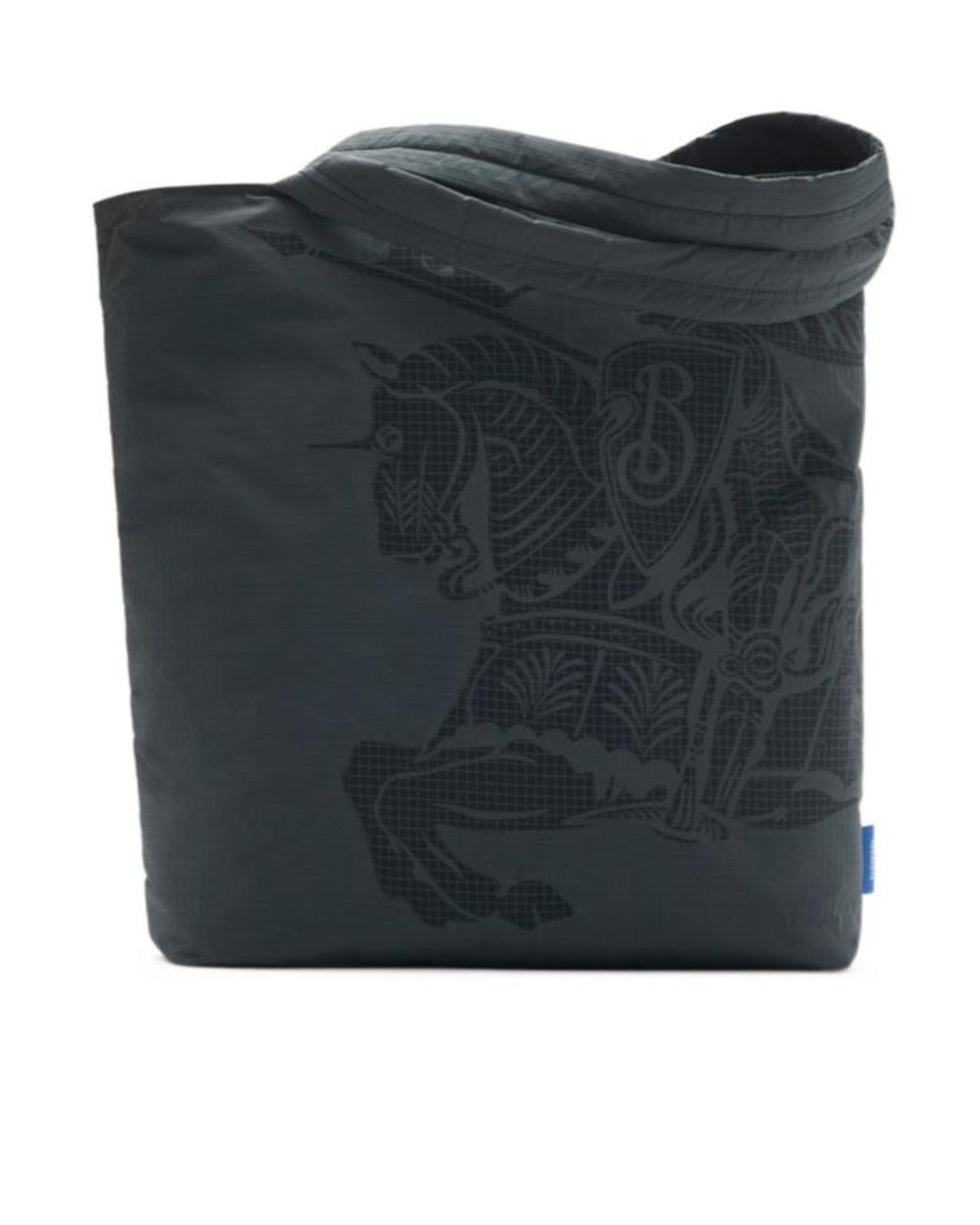 Burberry Black Ekd Printed Tote Bag for men