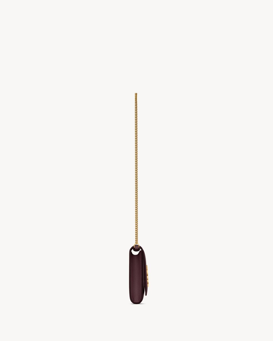 Saint Laurent Purple Kate Foldover Top Clutch Bag