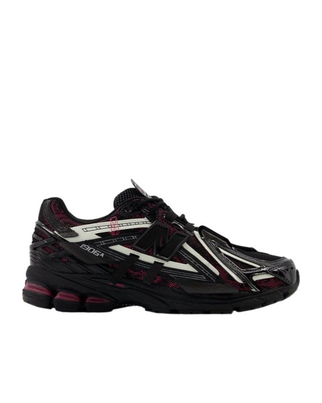 New Balance Black 1906 Lace-Up Sneakers for men