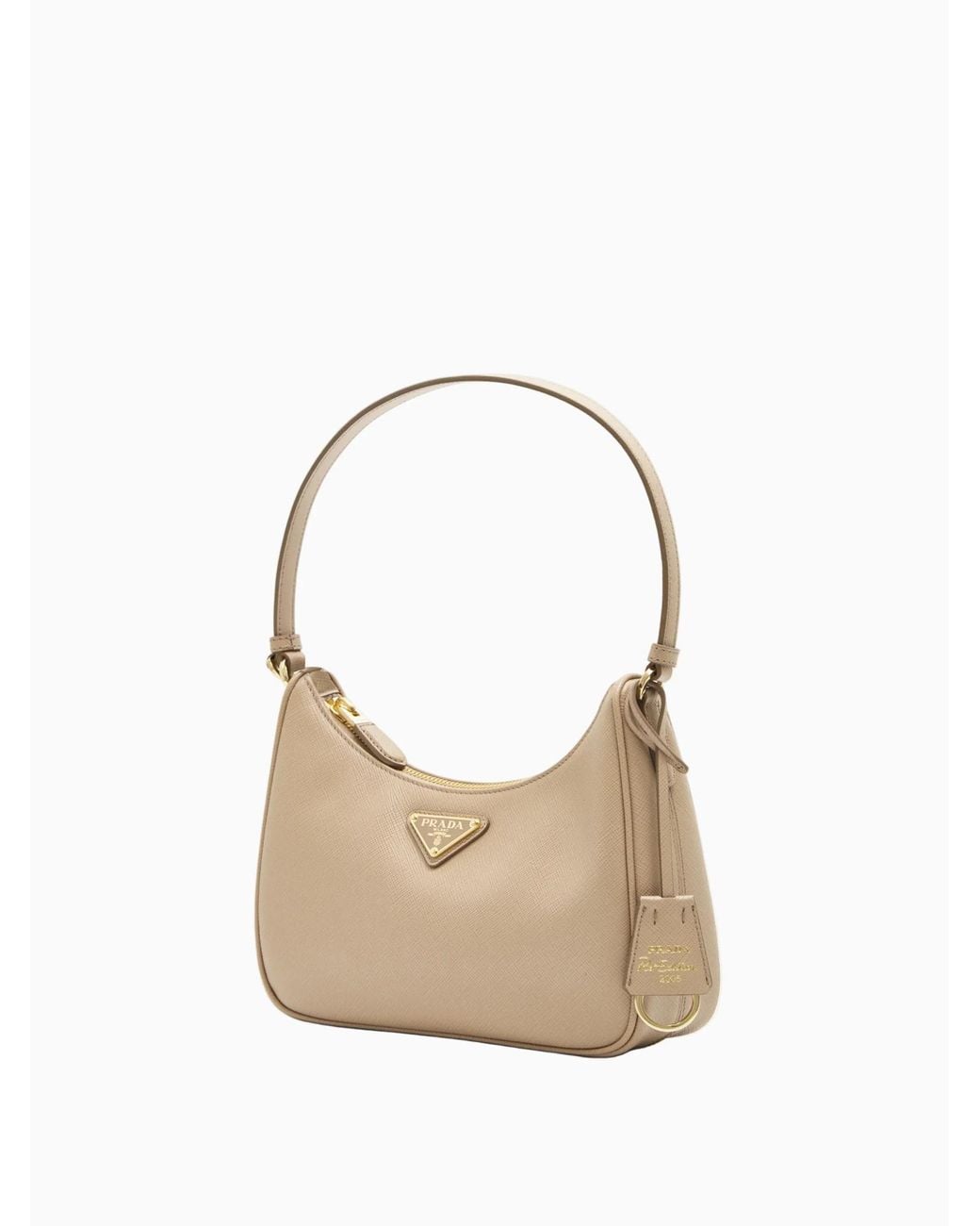 Prada Natural Zipper Handbag