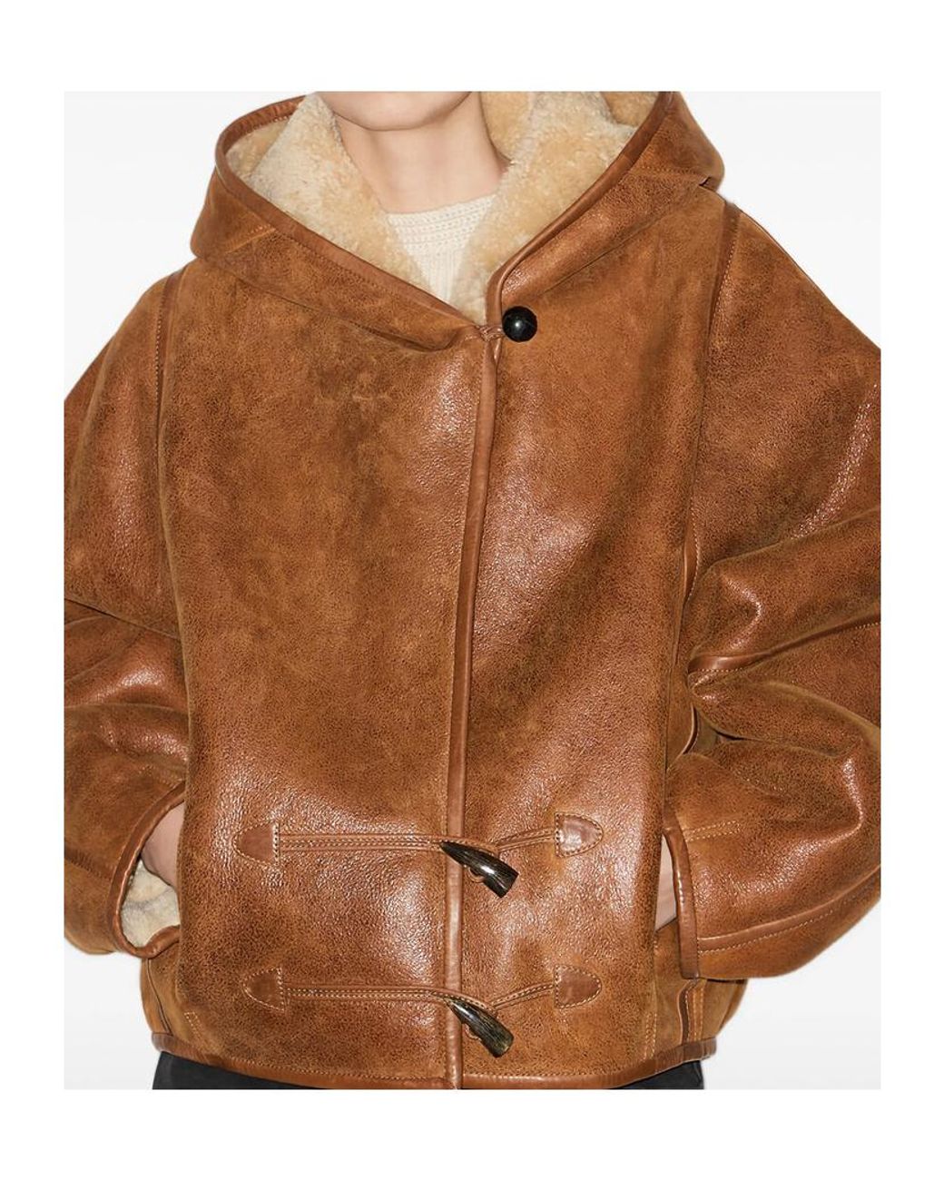 Isabel Marant Brown Amiel Shearling Jacket