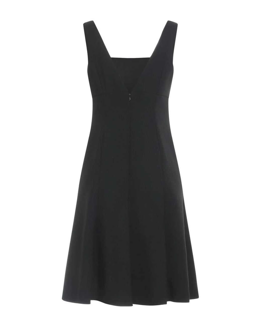Dolce & Gabbana Black Sleeveless Ruched Dress