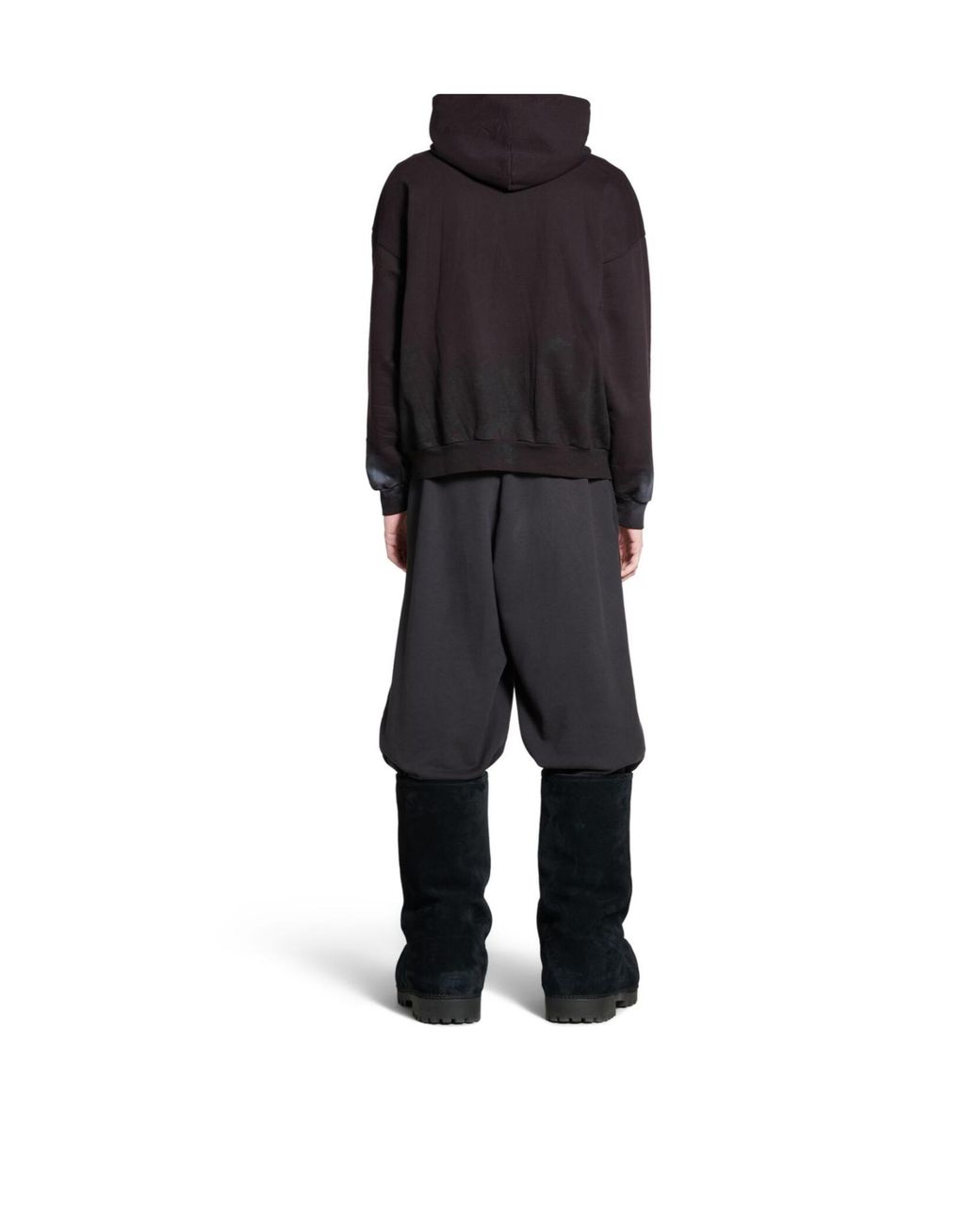 Balenciaga Blue Logo Printed Hoodie