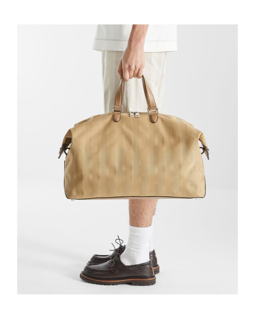 Fendi Brown Pequin Lace-Up Shoes for men