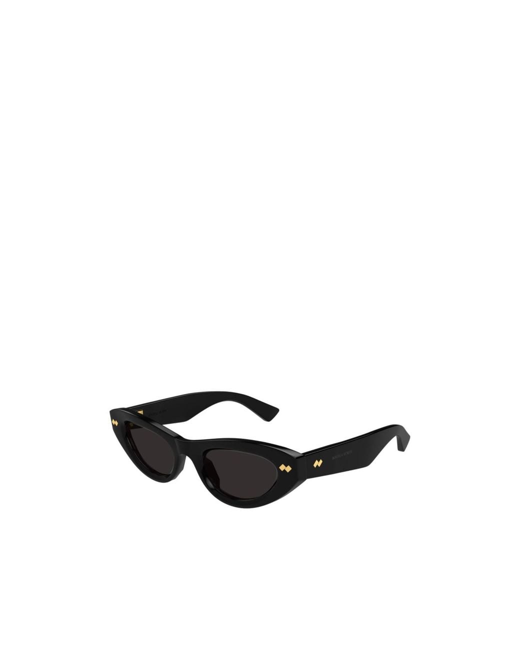 Bottega Veneta White Eyewear Oval Frame Sunglasses