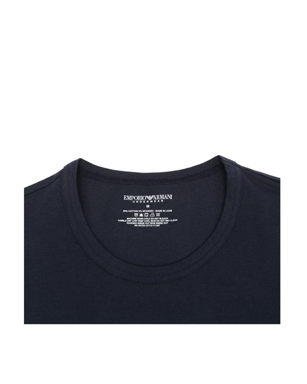 Emporio Armani Blue Logo Two-Pack T-Shirt Set for men