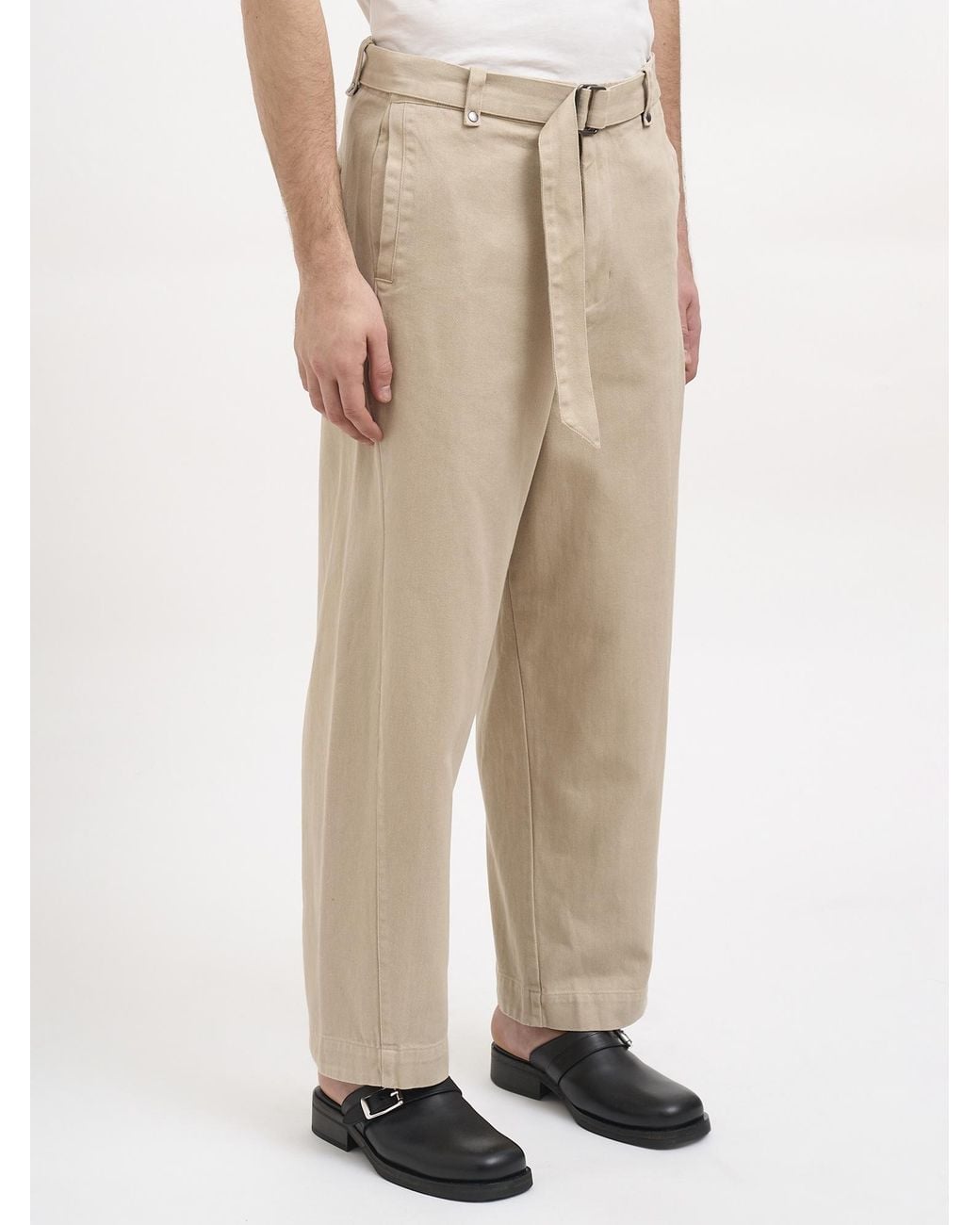 Entire studios Natural Belted Casual Trousers for men