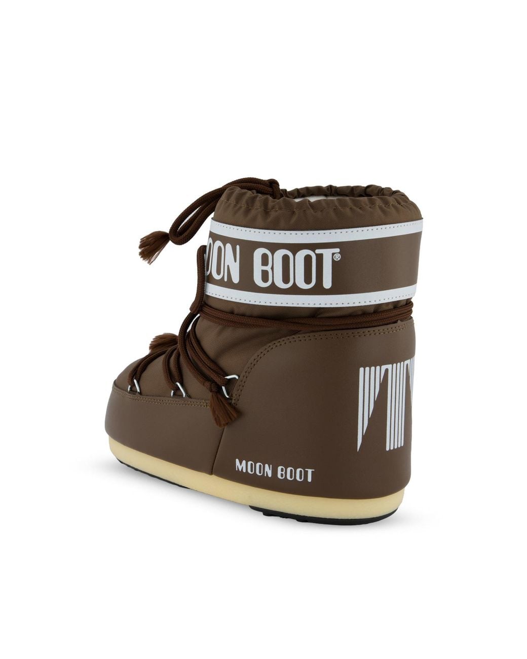 Moon Boot Brown Icon Logo Printed Lace-Up Boots