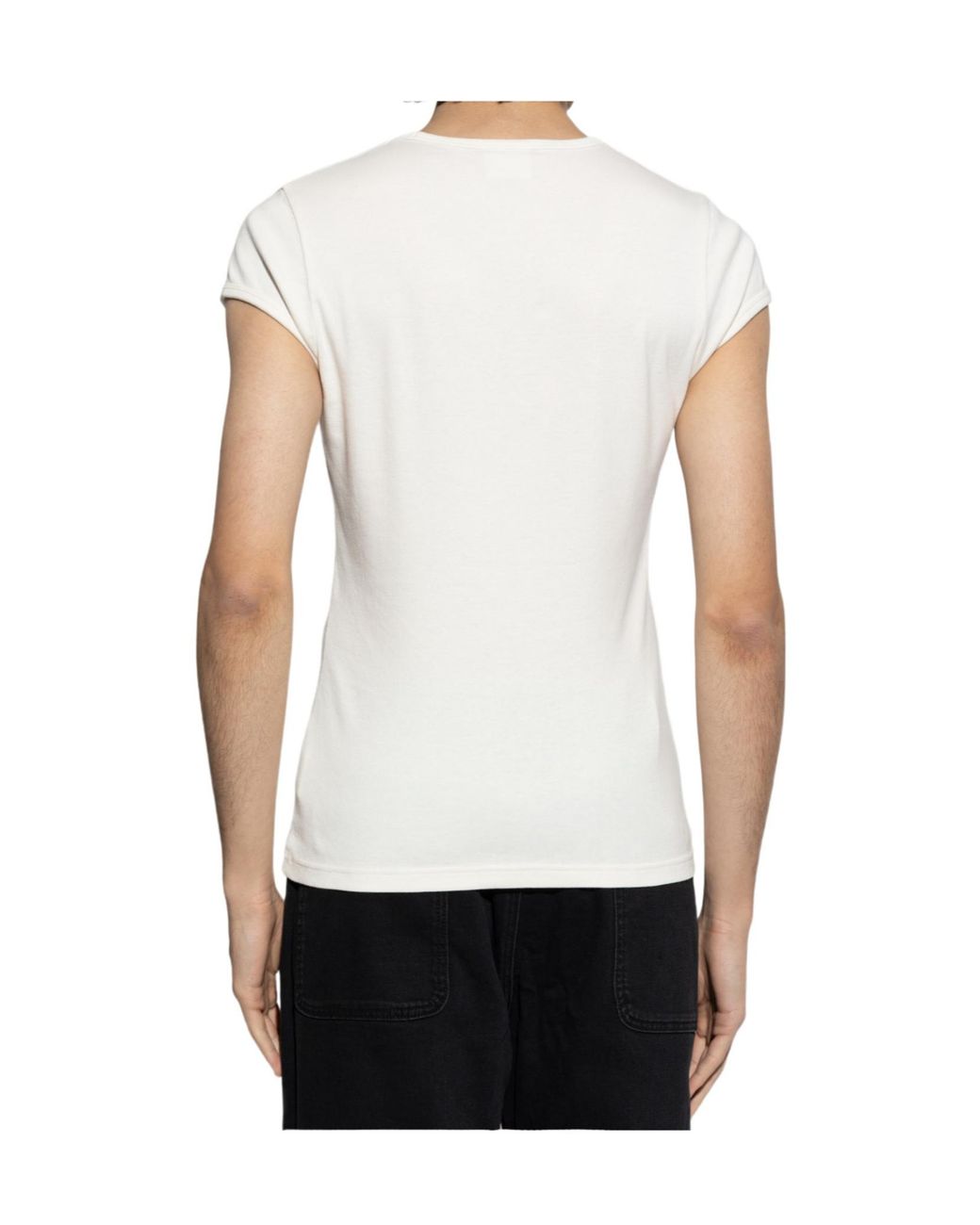 Courreges White Crew Neck T-Shirt for men