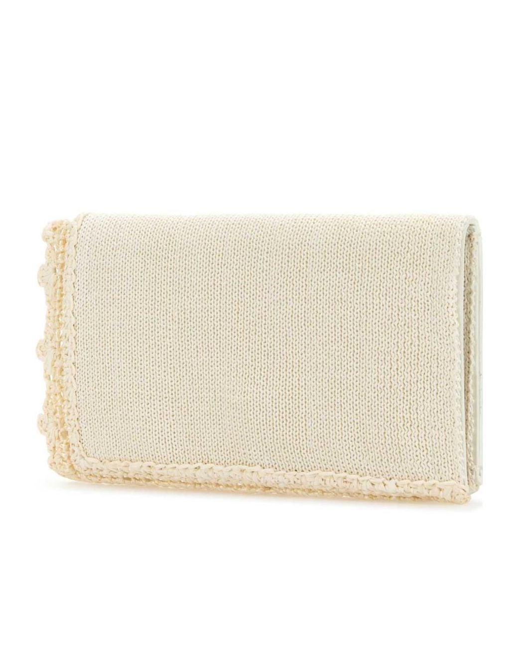 J.W. Anderson Natural Jw Anderson Crochet Knitted Clutch Bag