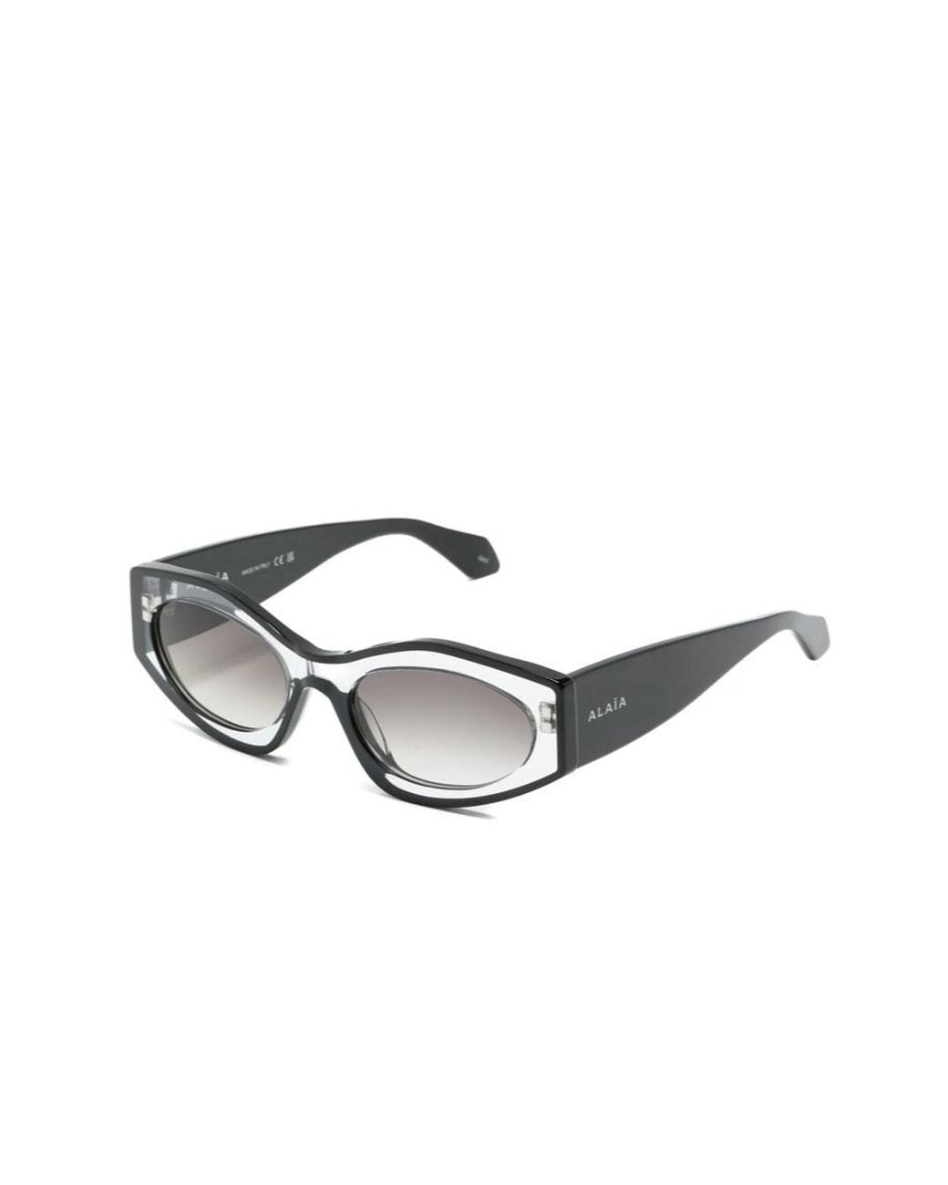 Alaïa White Full Frame Sunglasses