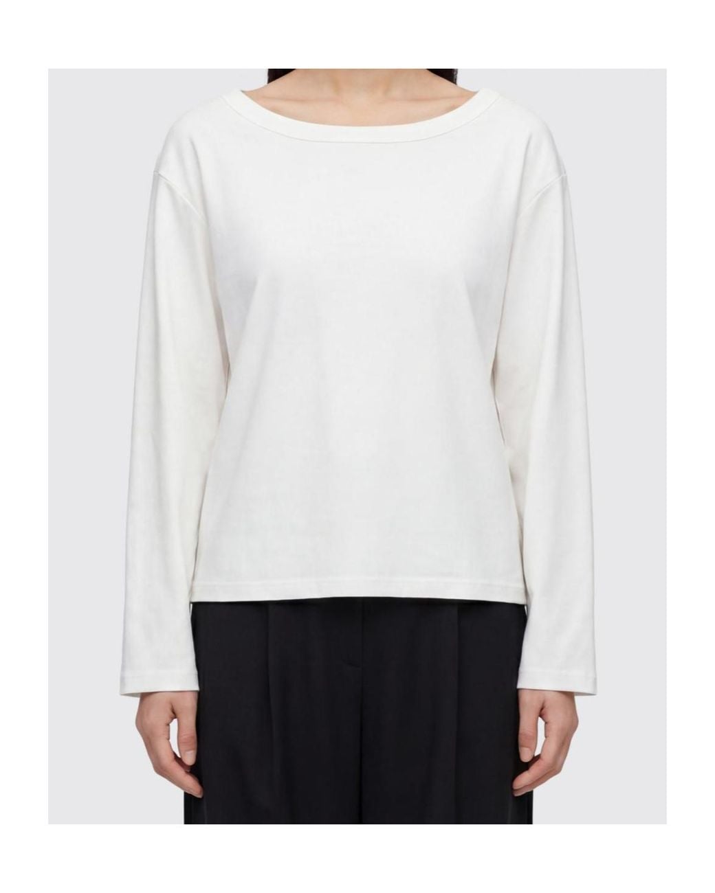 The Row Gray Seam-Detail Sweater