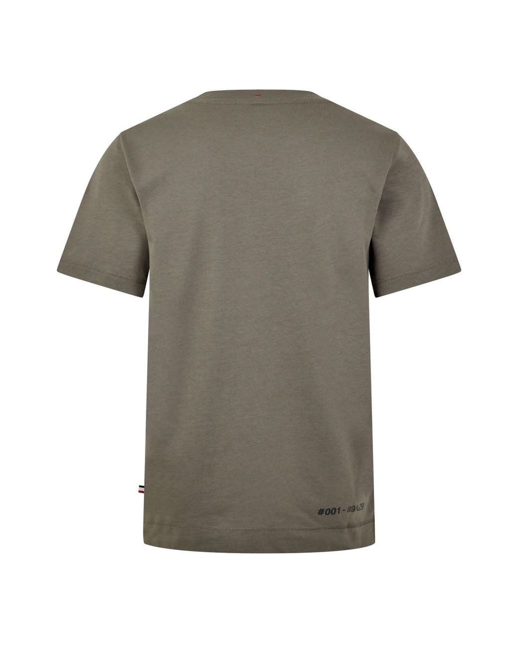 Moncler Gray Simple T-Shirt for men