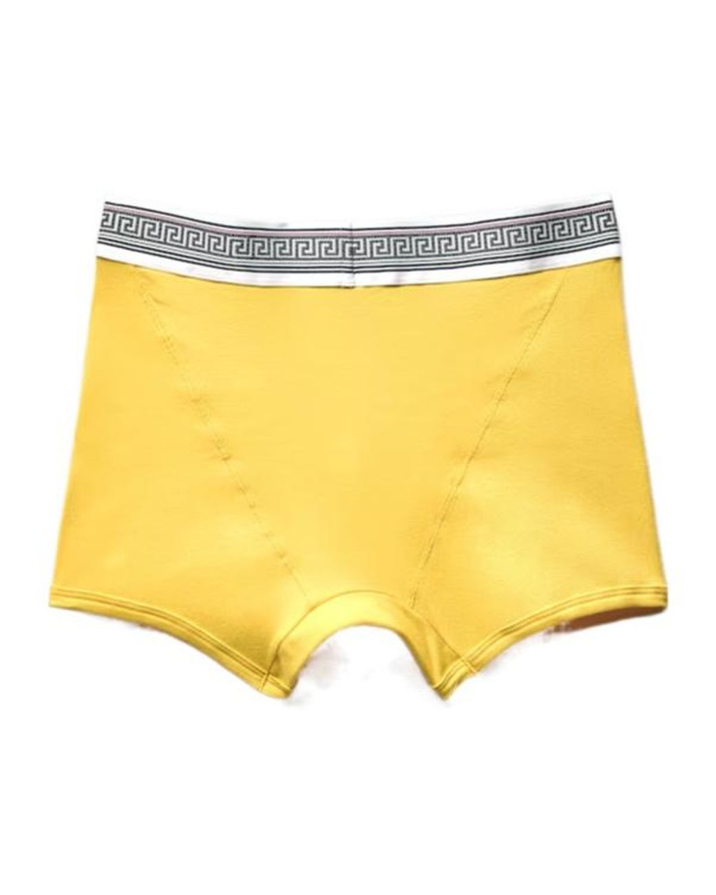Versace Yellow Ribbed Jersey Trunks for men