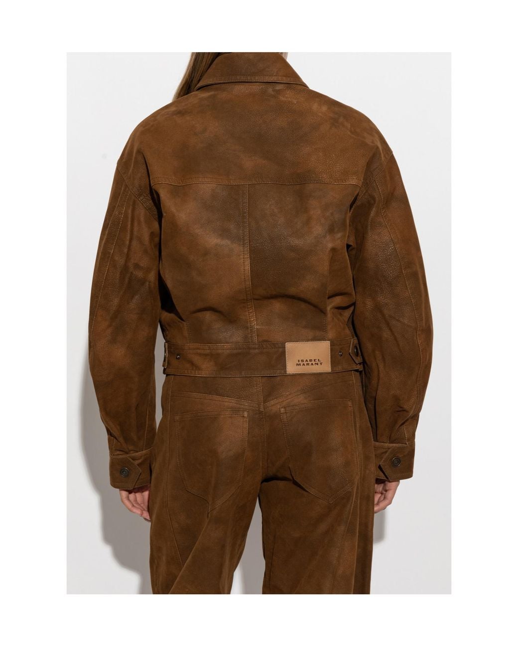 Isabel Marant Brown Isabel Marant Étoile Belma Cropped Jacket