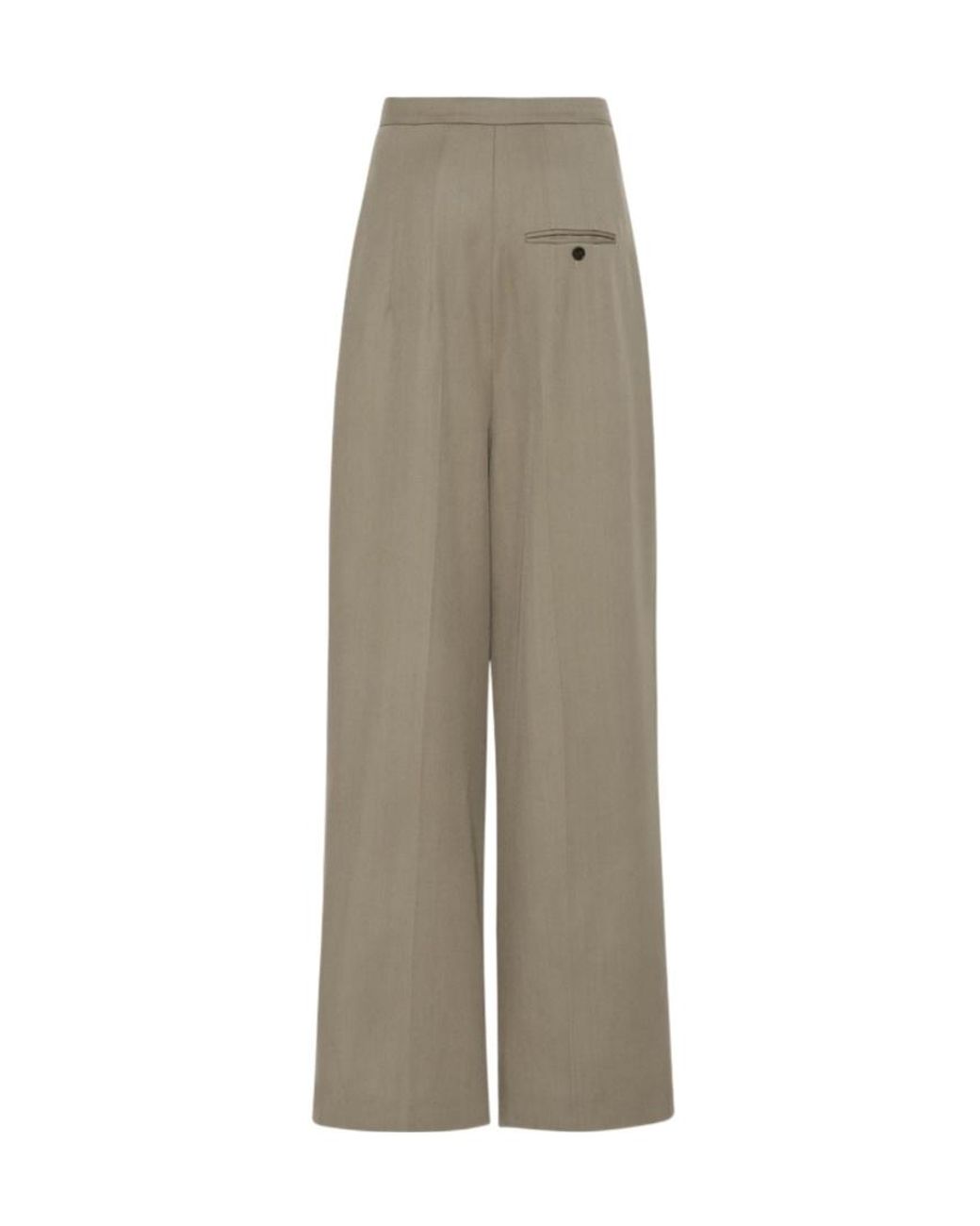The Row Natural High-Waisted Casual Pants