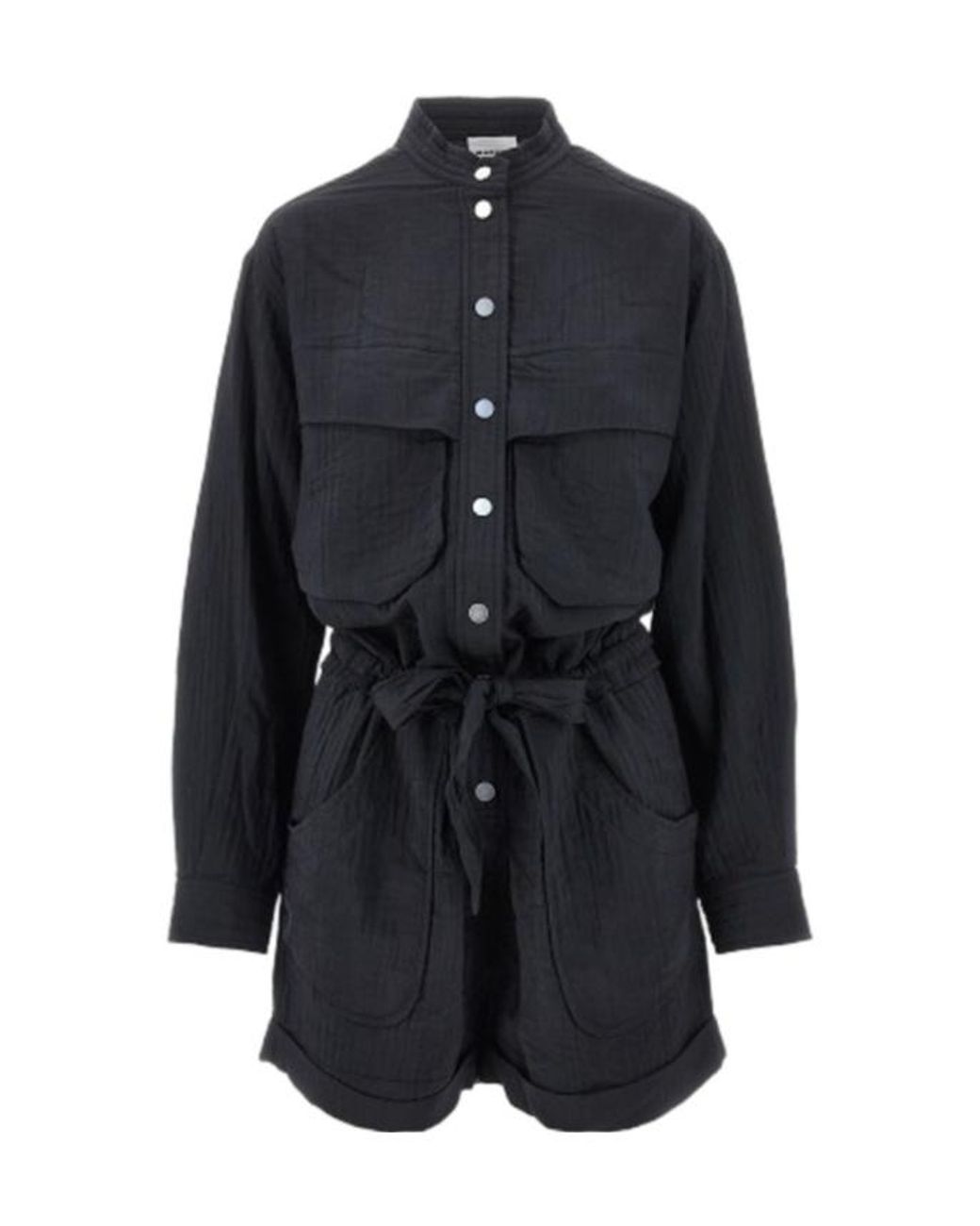 Isabel Marant Black Single-Breasted Jumpsuit