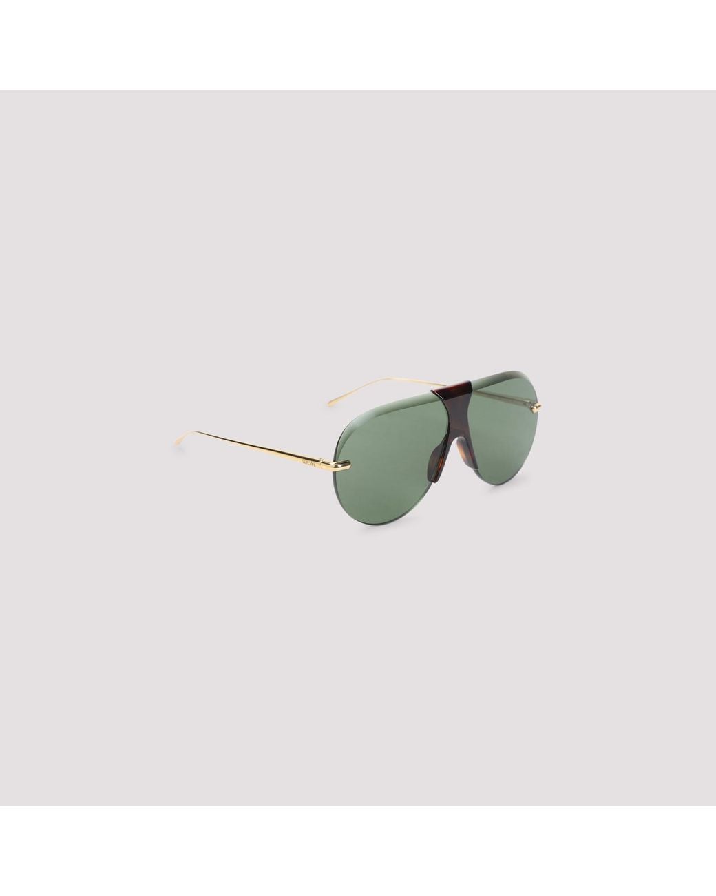 Loewe Green Safari Shield Frame Sunglasses