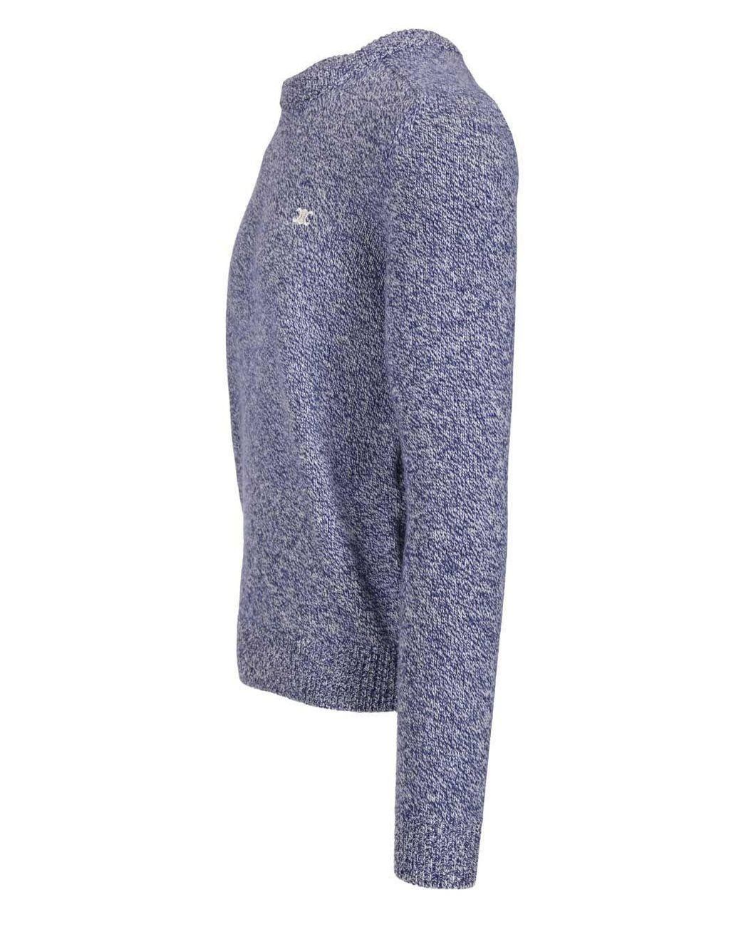Céline Blue Crewneck Sweater for men