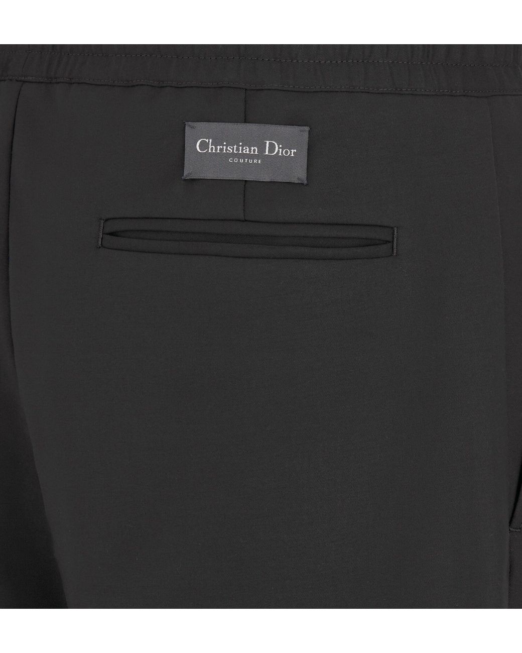 Dior Black Homme Straight Leg Track Pants for men