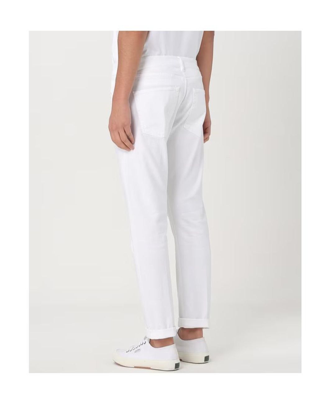 Dondup White Slim-Fit Jeans for men