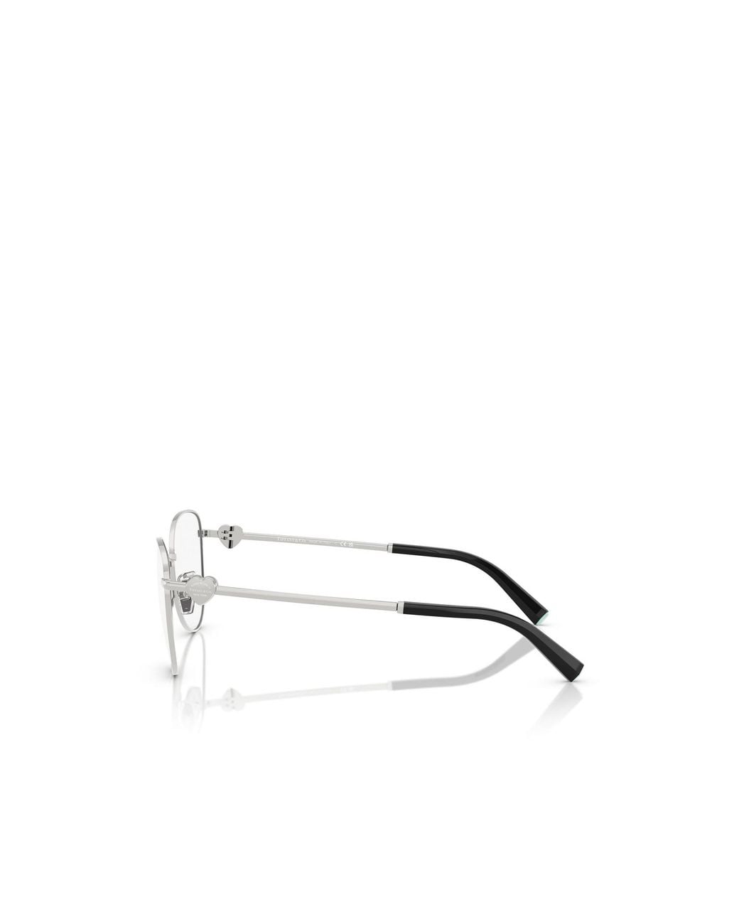 Tiffany & Co White Cat-Eye Frame Glasses