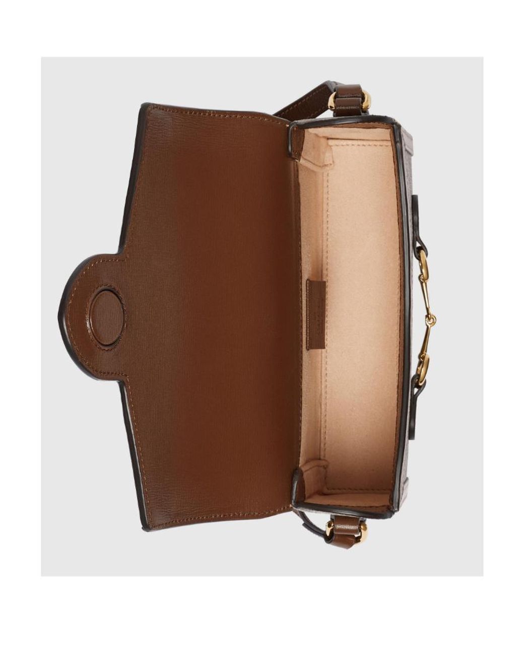 Gucci Brown Horsebit 1955 Mini Shoulder Bag