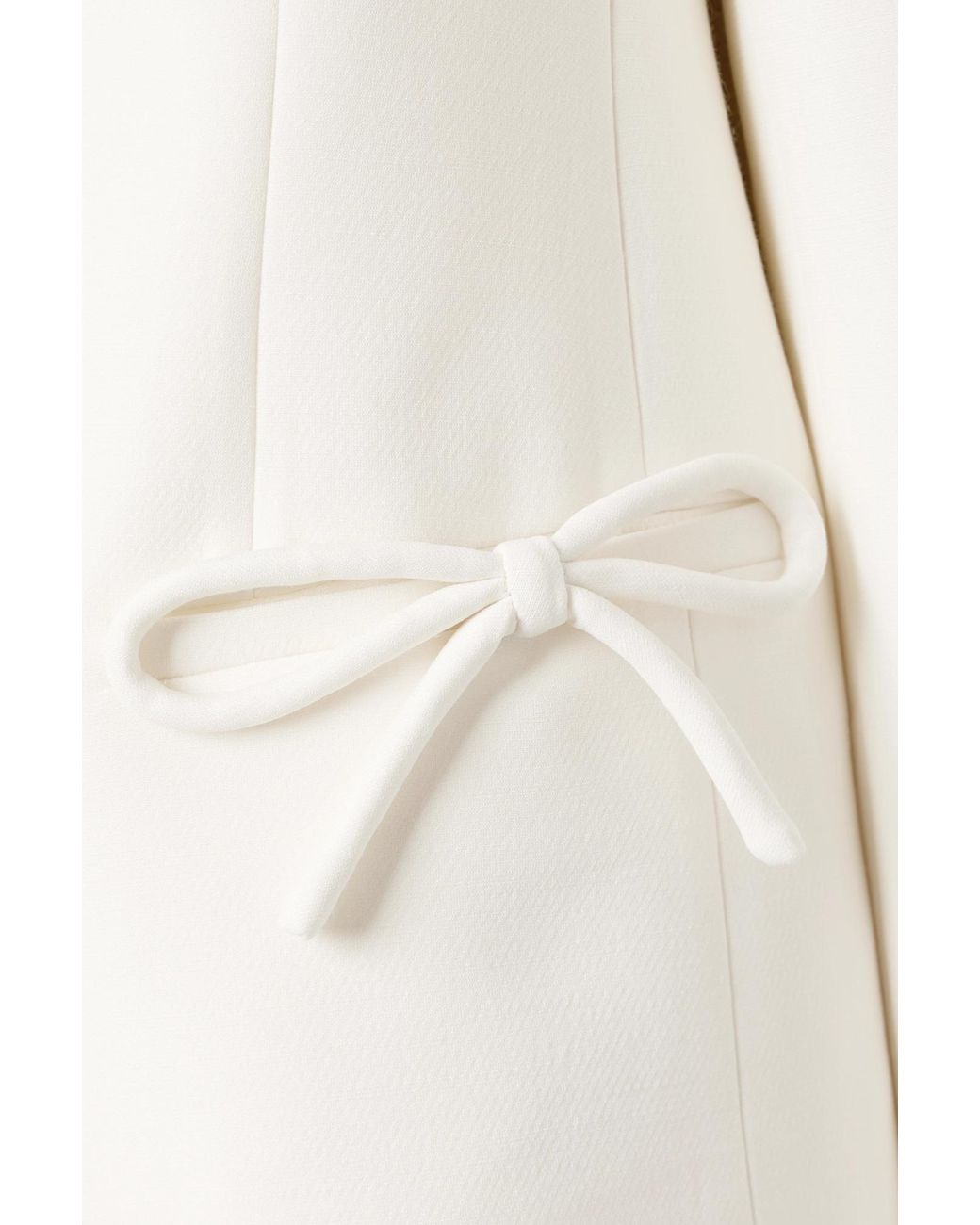 Valentino White Crepe Couture Jacket