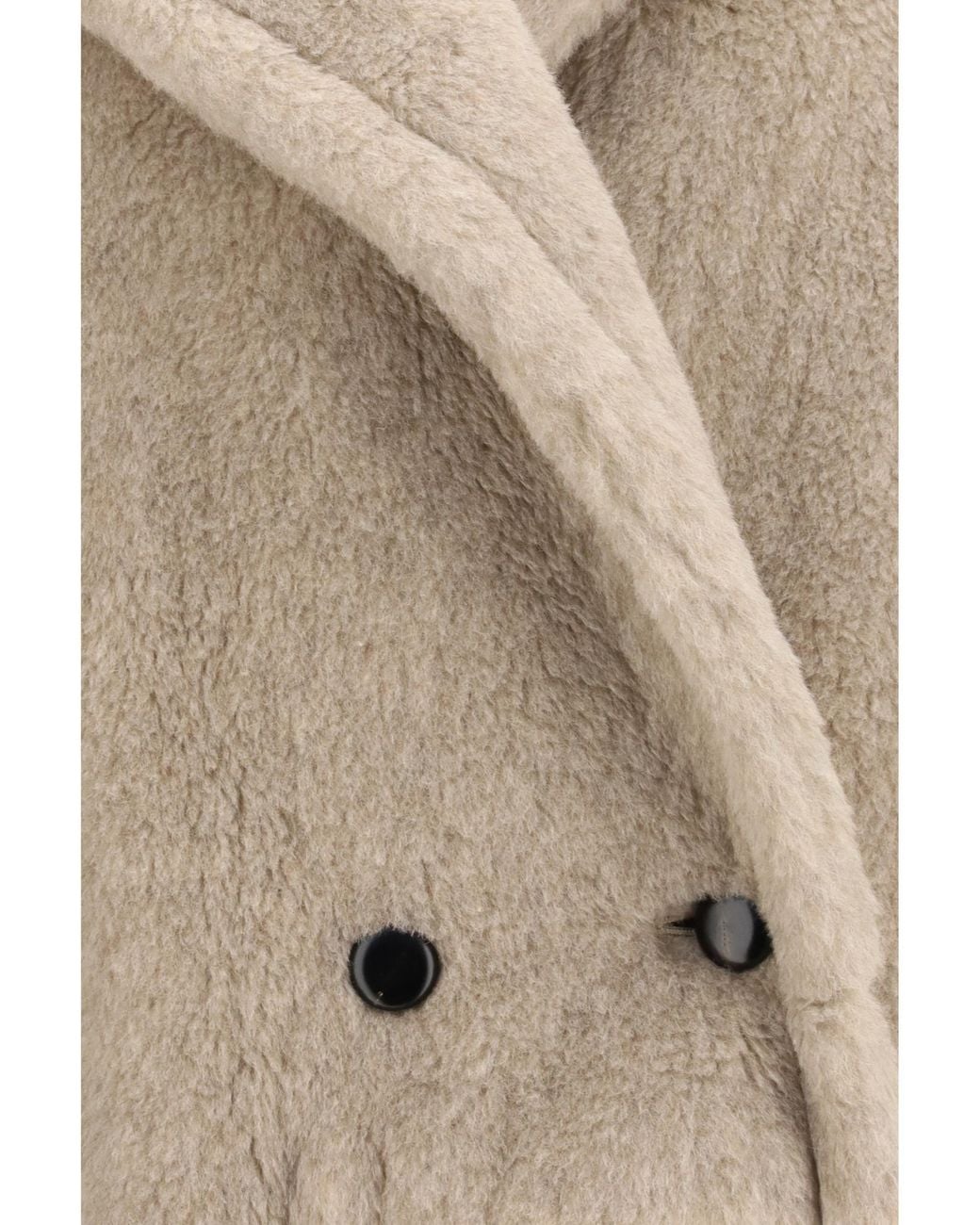 Max Mara Natural Cambusa Double-Breasted Fur Coat
