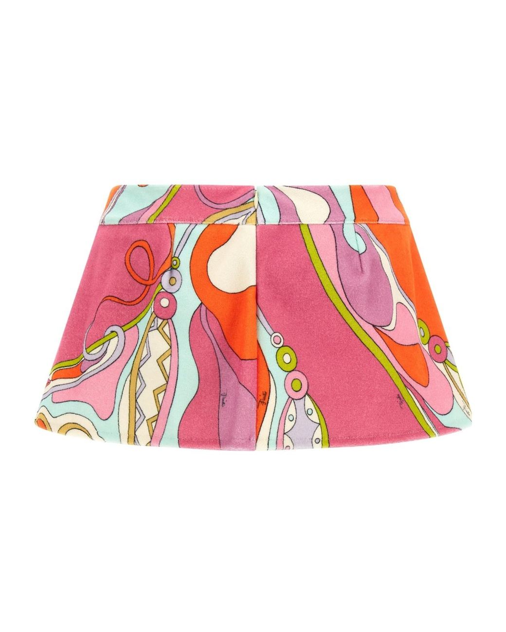Emilio Pucci Red Pucci Orchidee Printed Terry Shorts