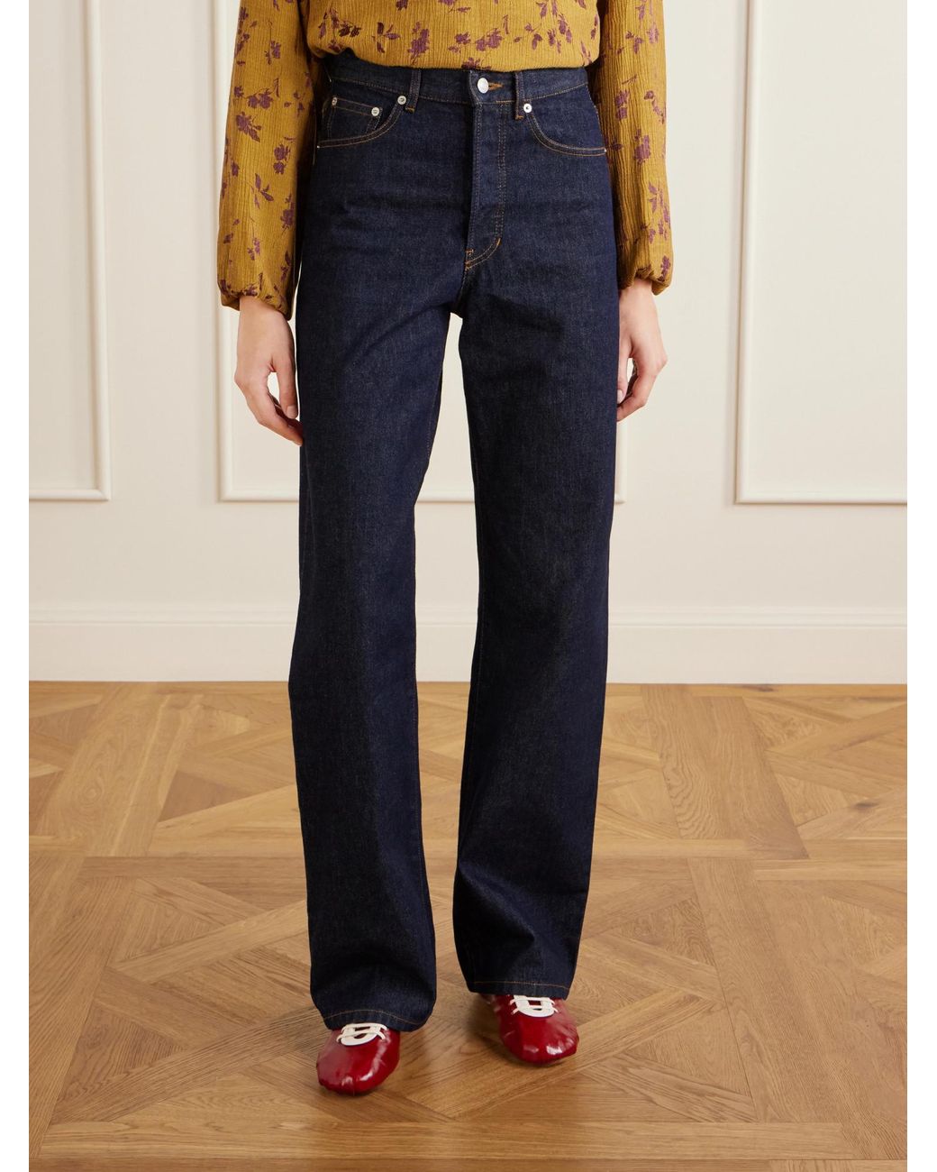 Dries Van Noten Blue Belt-Loop Jeans